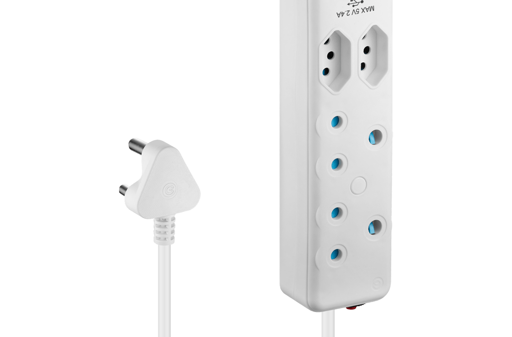 SWITCHED 4 Way Extension Lead with 1x Type C + 1x USB – 2M